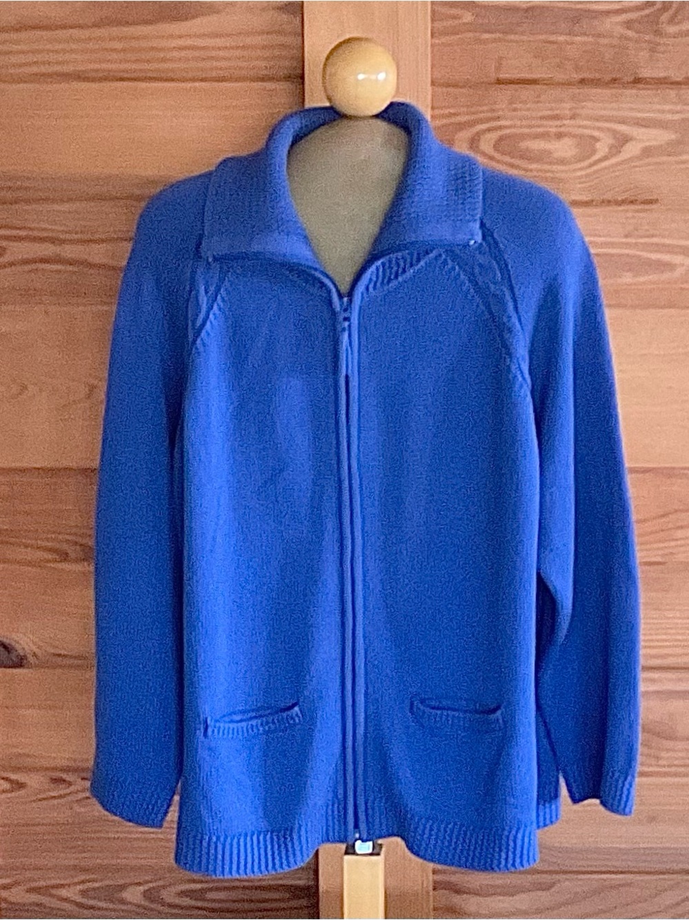 Allison Daley Women’s Royal Blue Zip Sweater Jacket